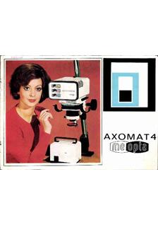 Meopta Axomat 4 a manual. Camera Instructions.